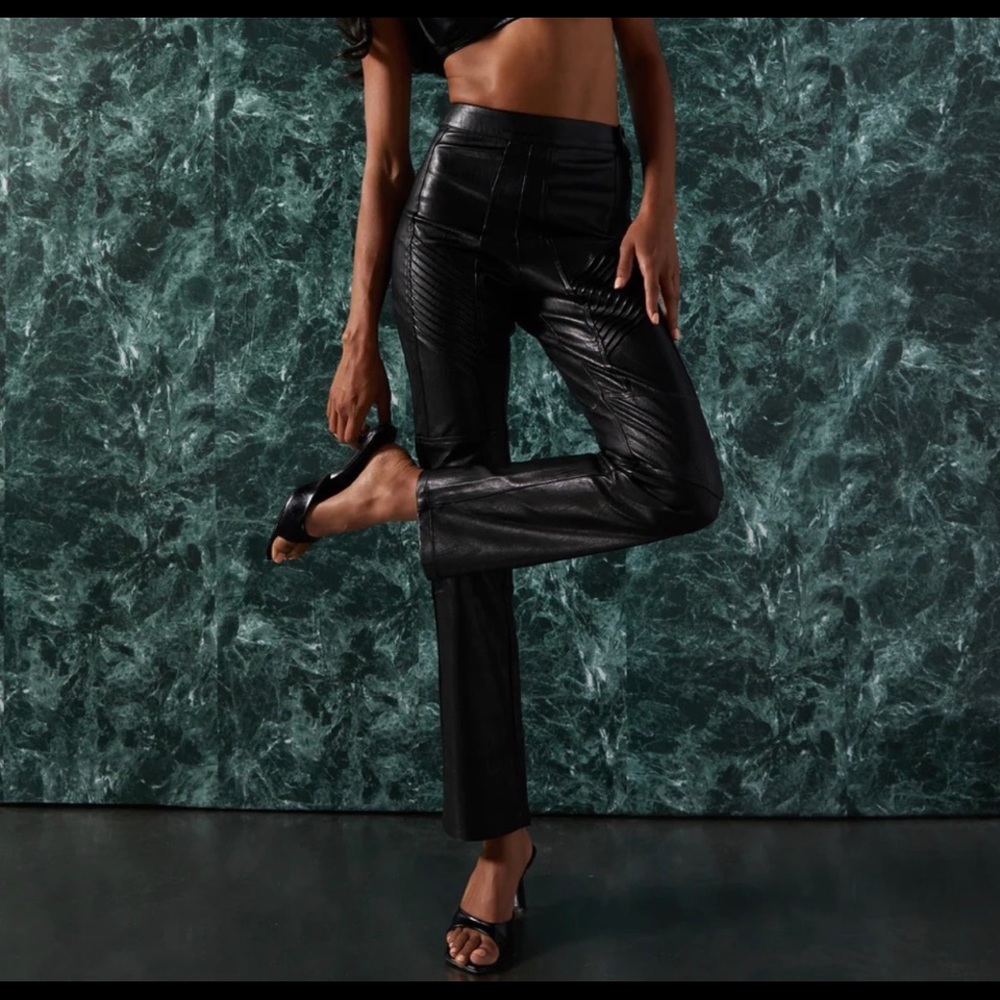 STEELE brand pants. No damage.double zipper on back. Sleek. Awesome condition.